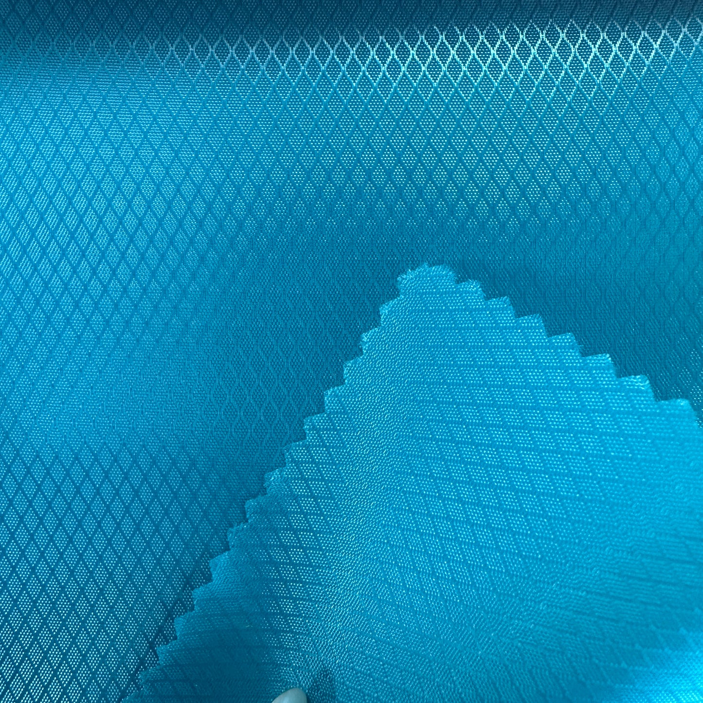 Waterproof PU coated glossy diamond check Oxford fabric for tent