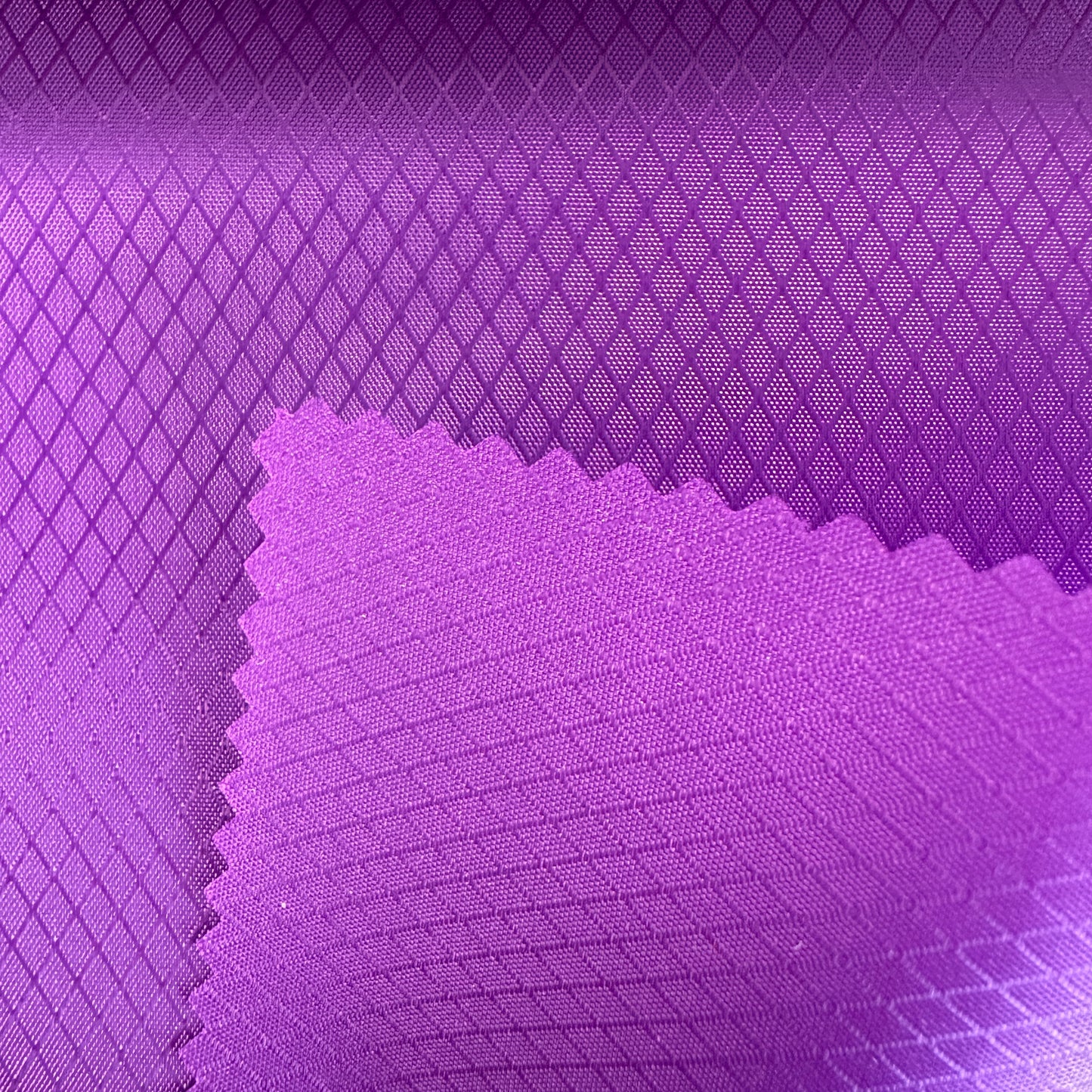 Waterproof PU coated glossy diamond check Oxford fabric for tent