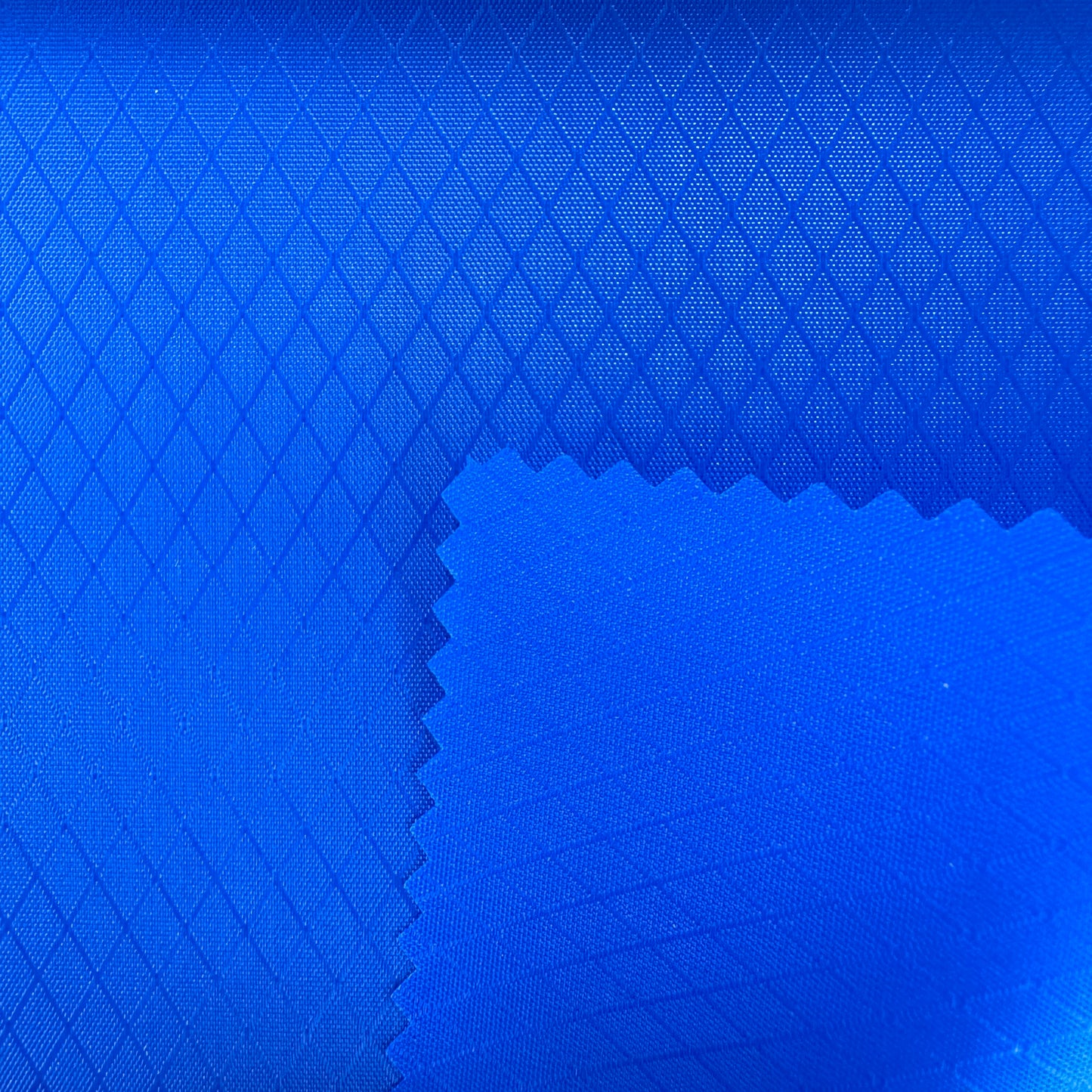 Waterproof PU coated glossy diamond check Oxford fabric for tent